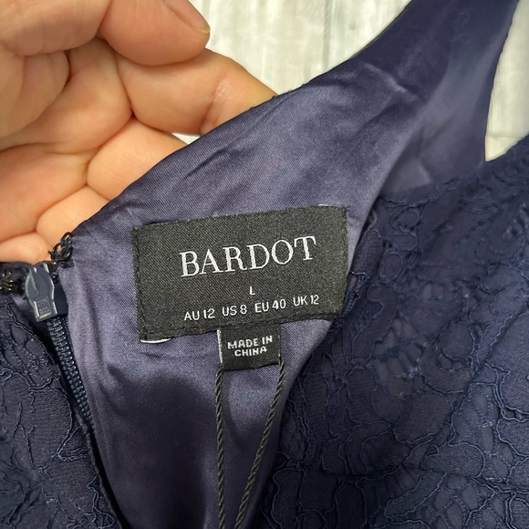 Bardot Womens Plunging Midi Semi-Formal Cocktail and Party Dress BHFO 0754 SZ L - Picture 9 of 11